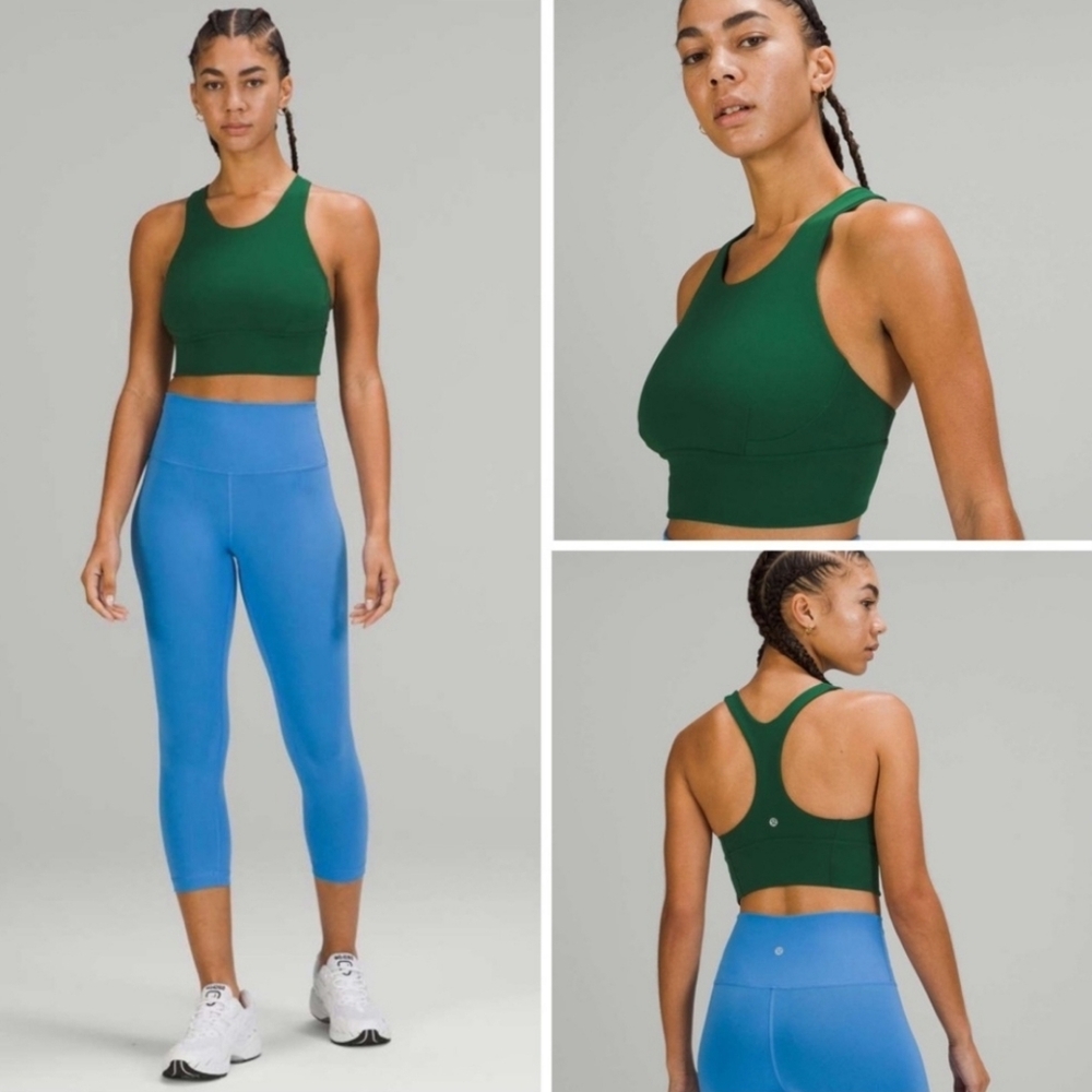Lululemon Wunder Train Sports Bra - Everglade Green Size 8 EUC